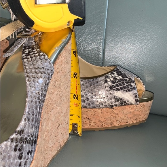 Jimmy Choo™  Prova Snake-print Slingback Wedges - Picture 9 of 10